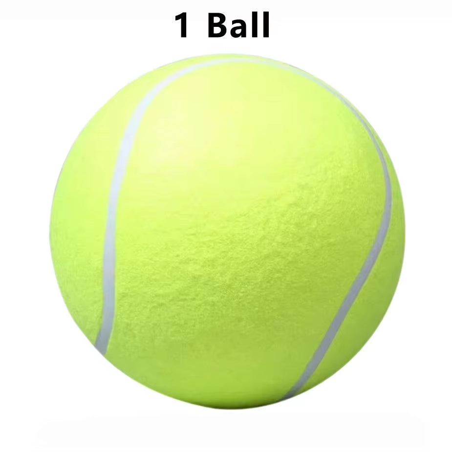7/9.5Inch Giant Tennis Ball Pet Inflatable Toy for Dog Training Ball 24Cm Large Tennis Ball with Air Pump Interactive Dog Toys