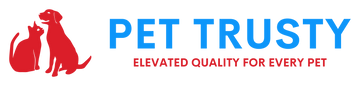 Logo of Pet Trusty with a dog and cat icon and text 'Elevated Quality for Every Pet'.