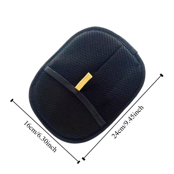 2PCS/SET Double-Sided Pet Grooming Gloves Multi-Functional Soft Static Dedusting Brush Black Thickened Pet Hair Remover Brush